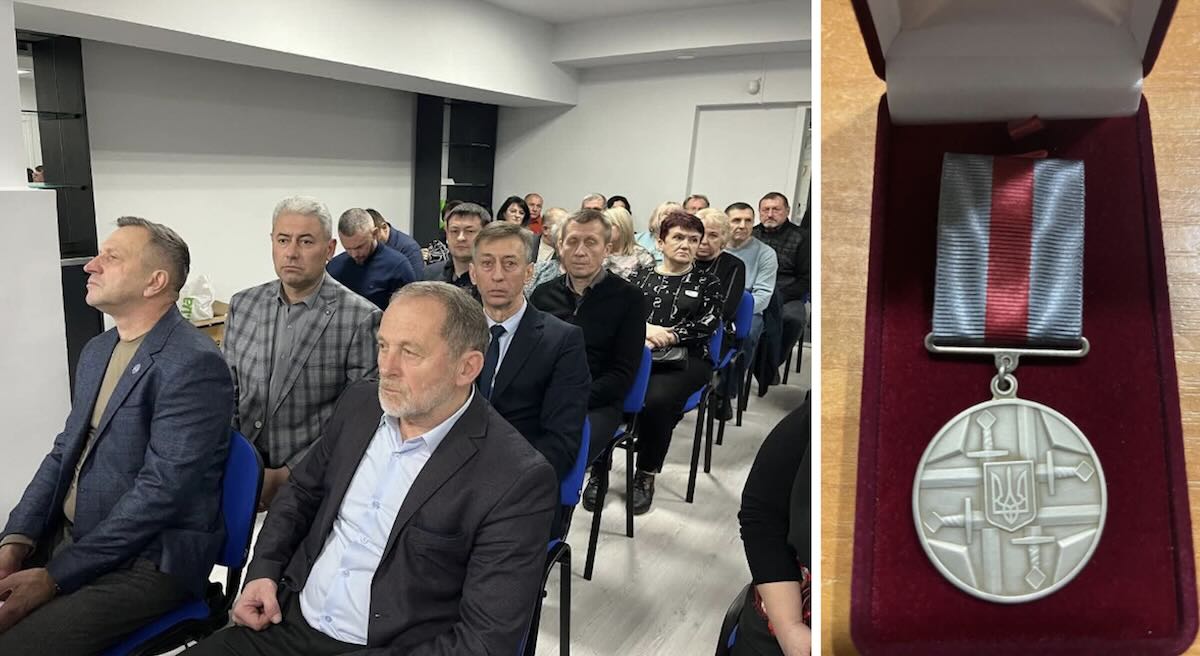 Олег Стогний получил награду «За оборону Украины» / Фото: открытые источники